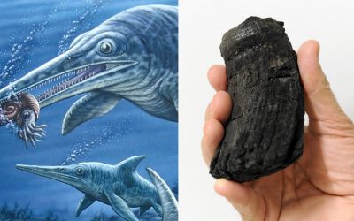 Científicos hallan un diente gigante y perteneciente a un Ictiosaurio