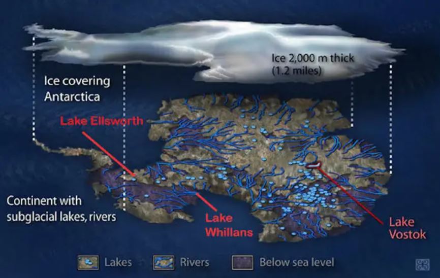 Científicos estadounidenses perforaron con éxito en el lago Whillans, una extensión de agua subglacial que mide aproximadamente 3 kilómetros cuadrados y está escondida en las profundidades de la capa de hielo de la Antártida