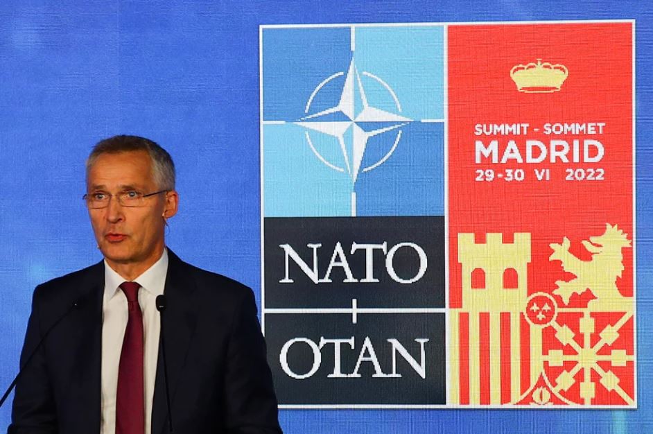 El secretario general de la OTAN, Jens Stoltenberg, en la apertura de la cumbre que se realiza en Madrid
