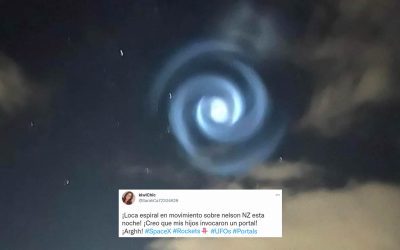 Misteriosa anomalía luminosa en espiral aparece en el cielo de Nueva Zelanda