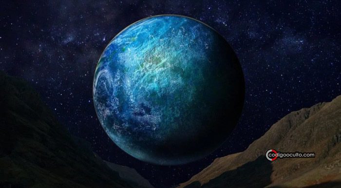 Representación artística de un exoplaneta