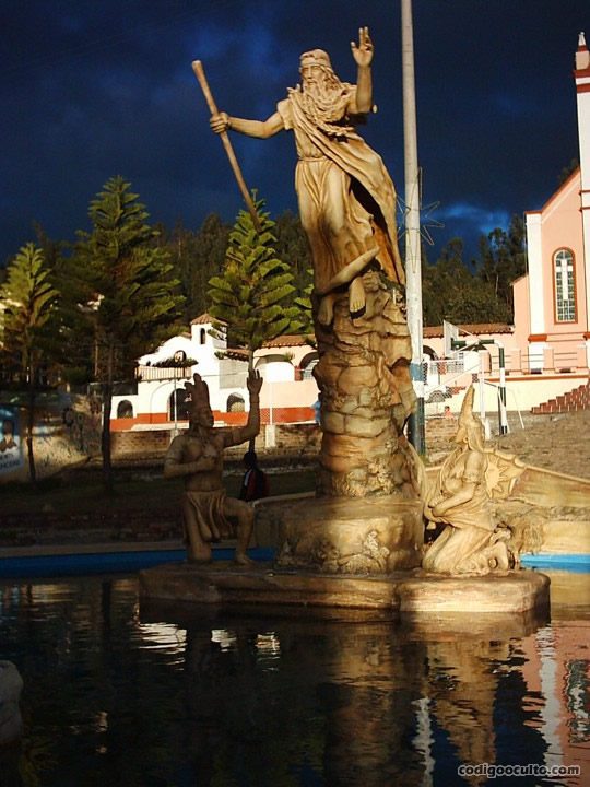 Monumento a Bochica en el municipio de Cuítiva (Boyacá)