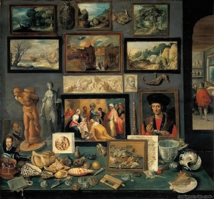 Uno de los gabinetes de la maravilla pintado en 1620 por Frans Francken el Joven
