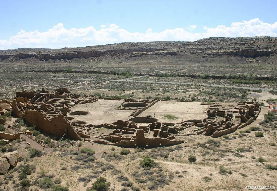 Sitio arqueológico de Cañón del Chaco, uno de los principales sitios de la cultura anasazi