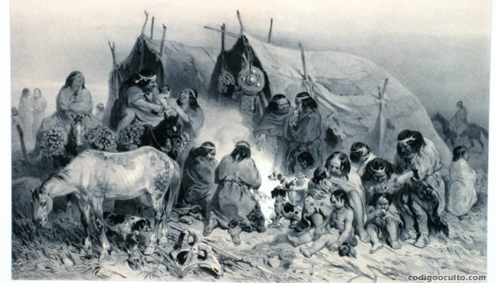 Tribus de la Patagonia según la expedición de Jules Dumont d'Urville