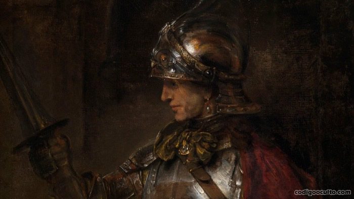 El Hombre en la Armadura, es una pintura del artista holandés Rembrandt van Rijn, 1655. Y según declarara el antropósofo alemán, Rudolf Steiner, aludiría a Christian Rosenkreutz