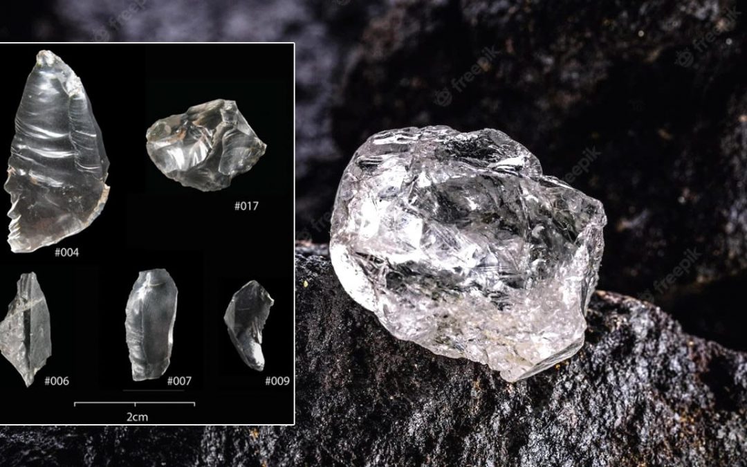 Descubren cientos de fragmentos de cristal brillantes en un sitio de entierro prehistórico