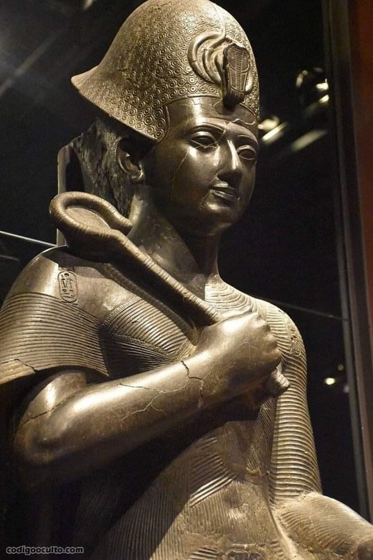 Estatua de Ramsés II actualmente propiedad del Museo Egipcio de Turín, que parece guardar gran semejanza física con Napoleón, quién se consideraba su reencarnación