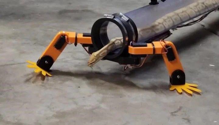 Patas robóticas para una serpiente