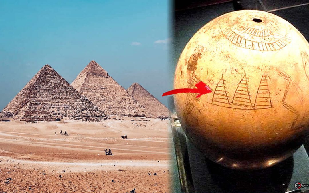 ¿Fueron las Tres Pirámides de Giza dibujadas en un huevo de avestruz de 5.000 años?
