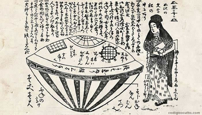 Utsuro-bune. Dibujo de 1844