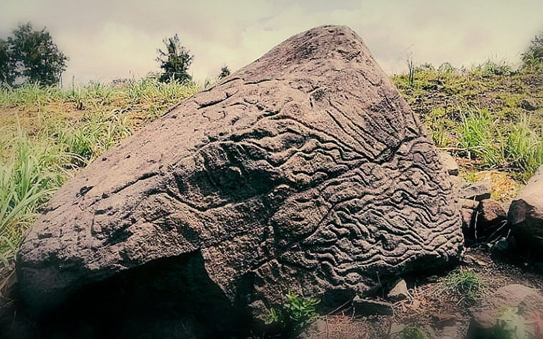 Descubren un mapa de dos mil años en una piedra en Colima, México