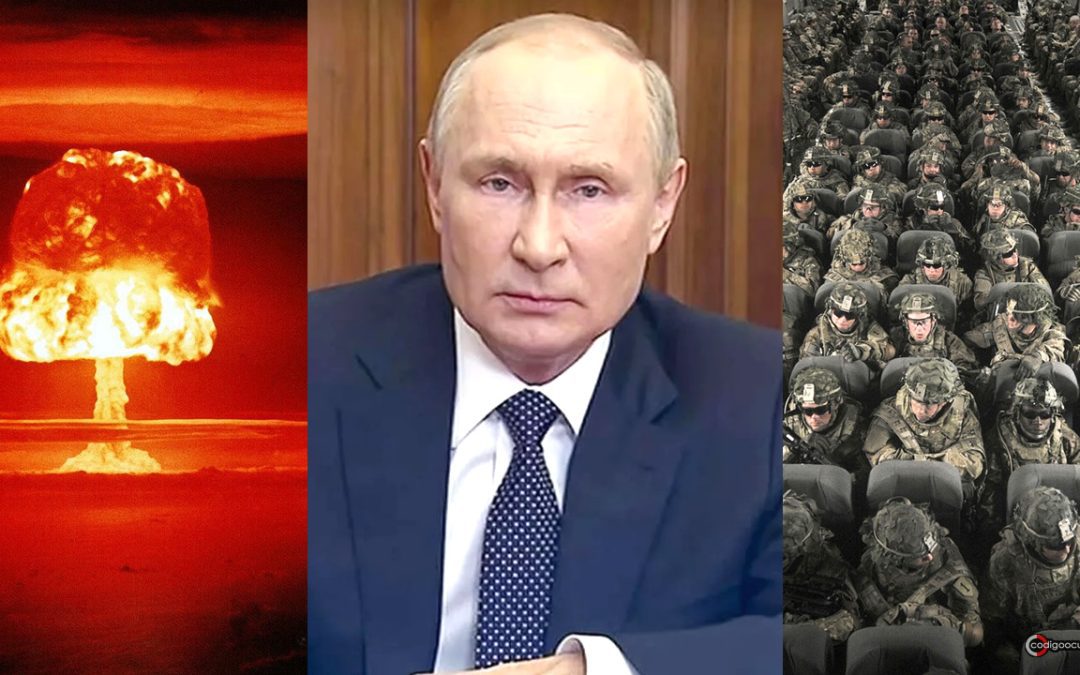 Putin amenaza a Occidente con un “ataque nuclear” y enviará 300.000 reservistas a la guerra