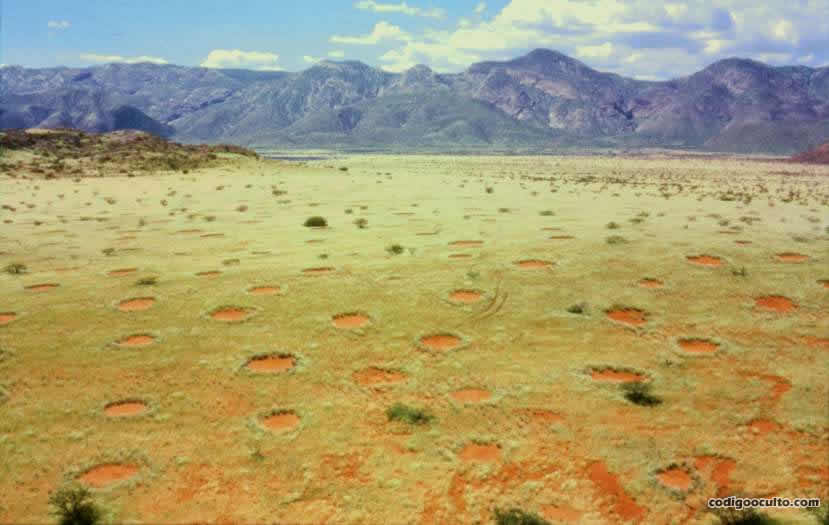 Misteriosos círculos en valle de Namibia