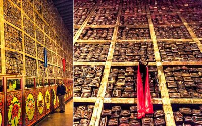 La enorme “Biblioteca Dorada” hallada oculta en el Monasterio Sakya. Hasta 84.000 pergaminos escritos a mano