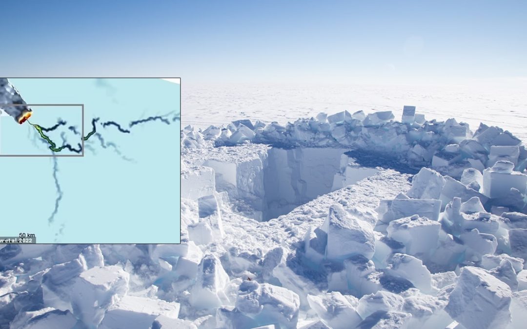 Río oculto bajo capa de hielo de la Antártida está acelerando los cambios en ese continente