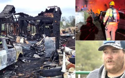 Hombre afirma que un “meteorito” destruyó su hogar en California