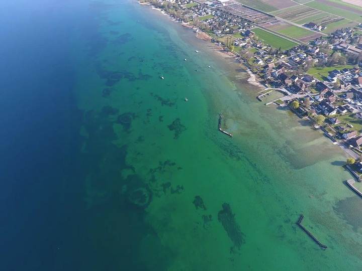 Vista aérea del lago Constance