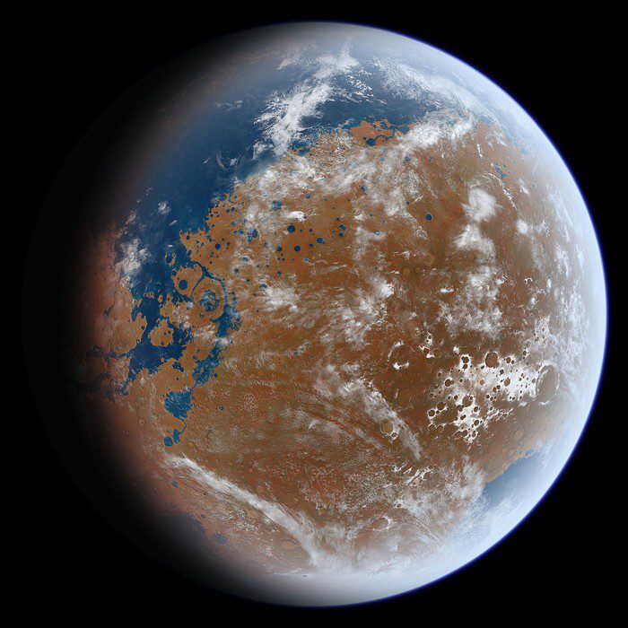 Marte en el remoto pasado estaba cubierto por un océano poco profundo