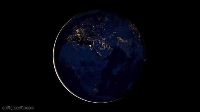 La Tierra de noche