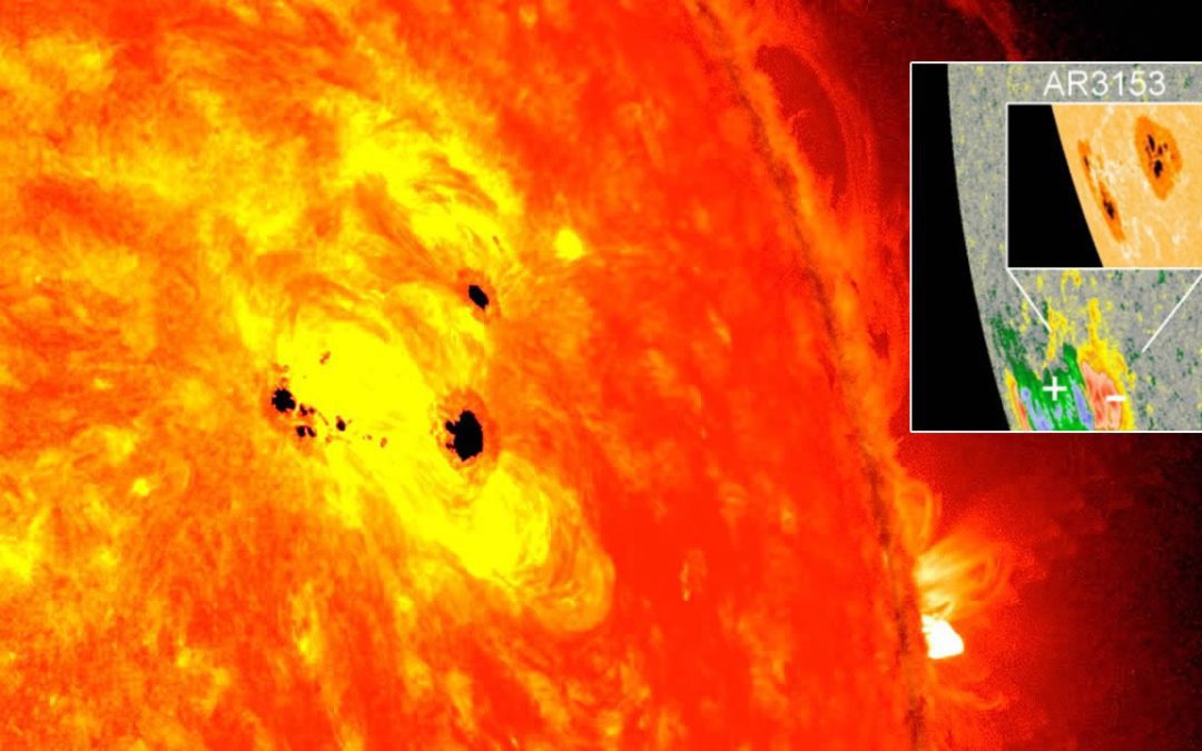 Se ha formado una nueva mancha solar y tiene “dos núcleos oscuros” más anchos que la Tierra