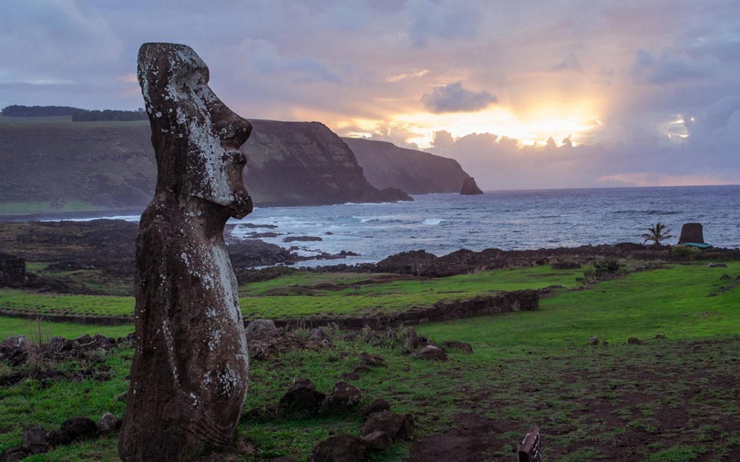 Descubierto un nuevo Moai en Isla de Pascua en el lecho de un lago desecado