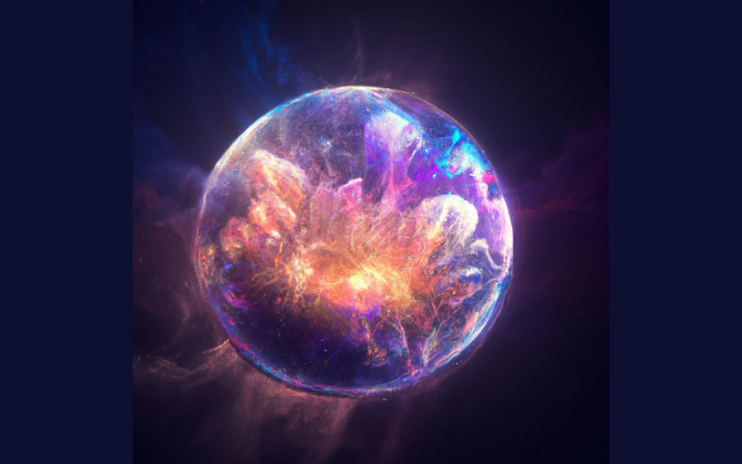 Una enorme “esfera perfecta” se ha formado en el espacio tras la colisión de estrellas de neutrones