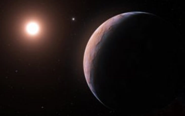 Representación del exoplaneta Wolf 1069 b