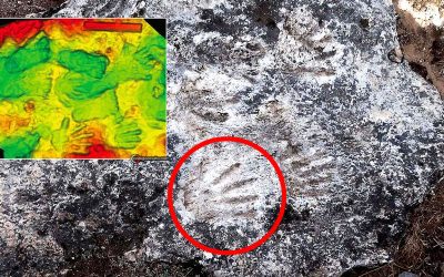 El descubrimiento de huellas de manos y pies de 200.000 años en el Tíbet. El arte rupestre más antiguo del mundo