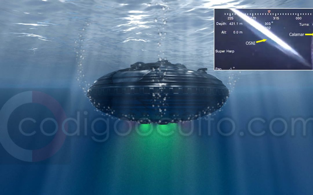 OSNI es detectado por un submarino frente a la costa de Japón a 421 metros de profundidad