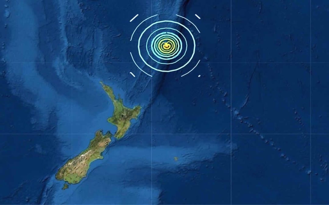 Terremoto de magnitud 7.2 cerca de la Isla Norte en Nueva Zelanda