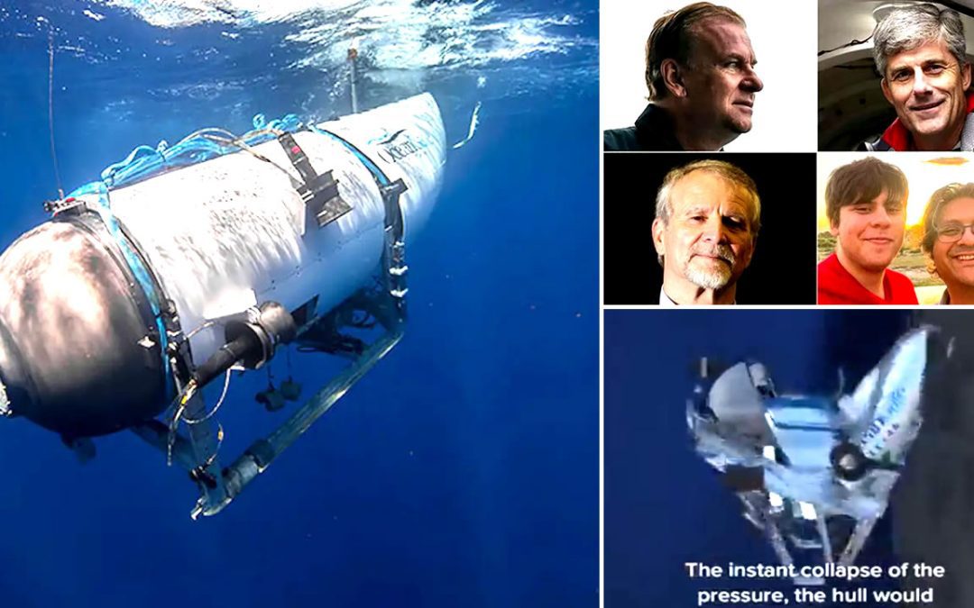 Los cinco tripulantes del submarino Titán fallecieron tras una “implosión catastrófica”