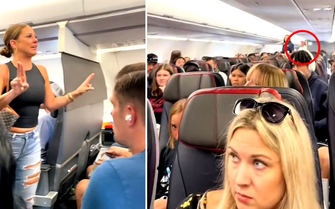 Mujer sufre crisis nerviosa y exige salir de un avión mientras grita que un pasajero “no es real”