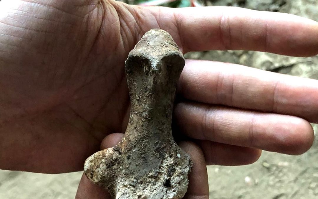 Descubierta inusual estatuilla de arcilla de 7.000 años de antigüedad en Italia