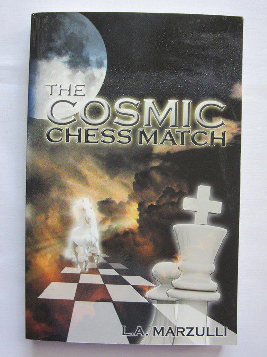Portada del libro "Cosmic Chess Match" de L.A. Marzulli