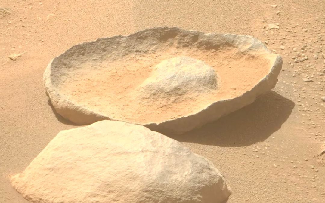 Una extraña roca ha sido vista en Marte por el rover Perseverance
