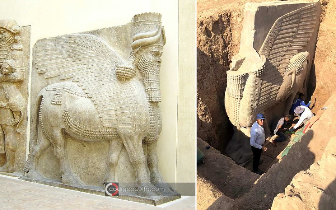 Arqueólogos desentierran un ancestral dios asirio alado en Irak