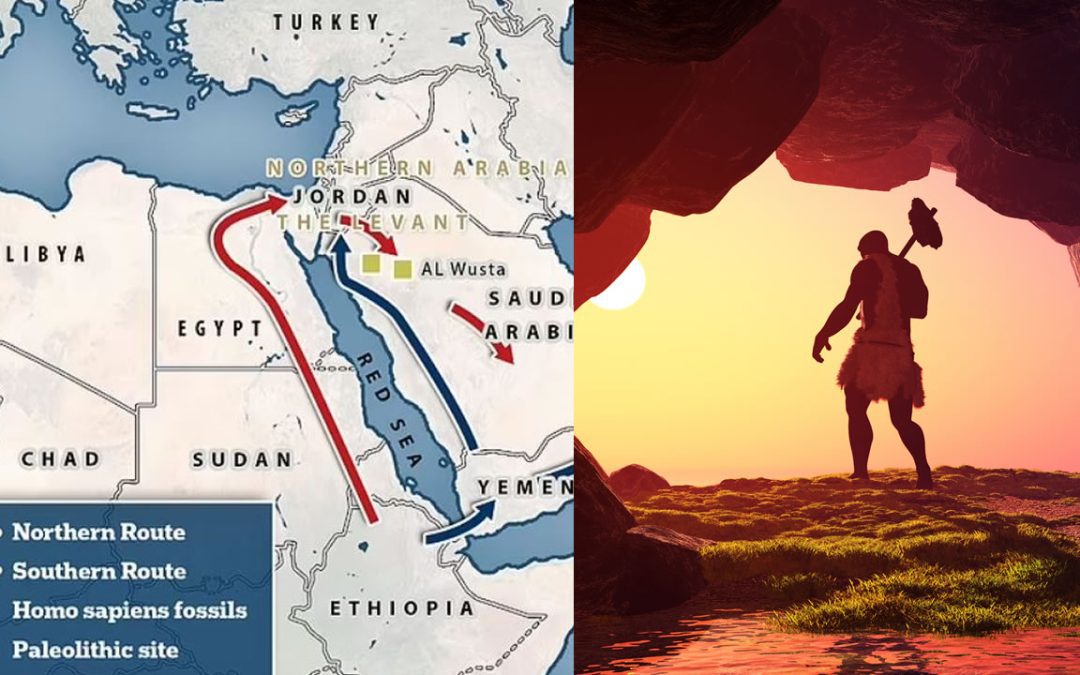 Mapa revela el intrincado viaje de los “primeros humanos” fuera de África hace 80.000 años