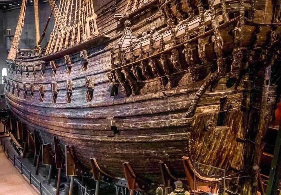 Buque de guerra sueco “Vasa” hundido en 1628