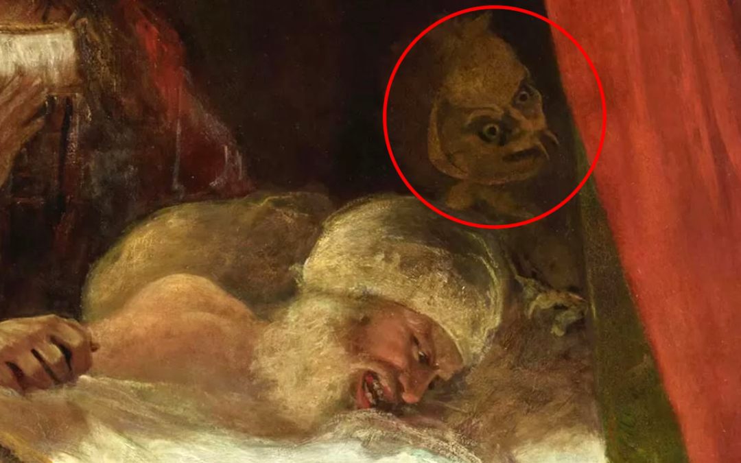 Espeluznante “demonio” reaparece tras restauración de una pintura del siglo XVIII