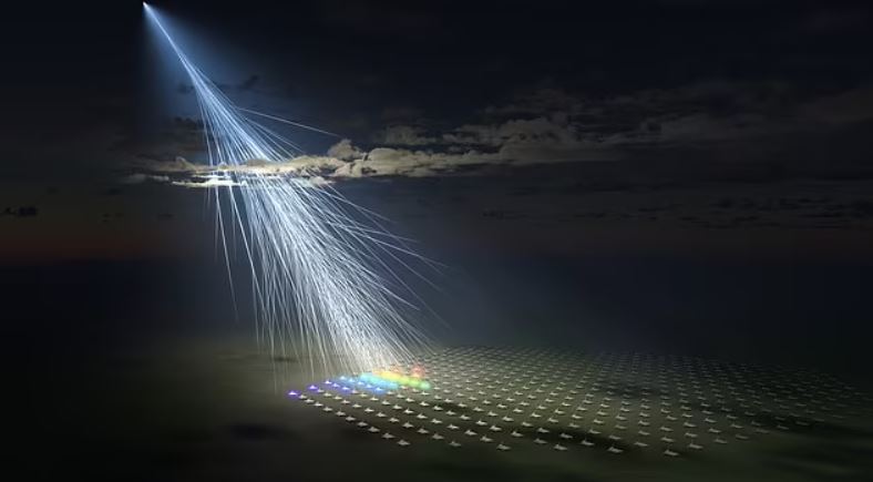 Los científicos utilizaron el Telescope Array en Utah para rastrear la dirección del rayo cósmico de energía ultraalta registrando qué detectores se iluminaron y en qué orden. El problema es que todavía no saben de dónde vino.