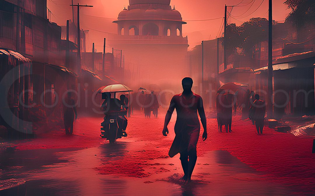 El extraño día en que “lluvia de sangre” cayó del cielo en India
