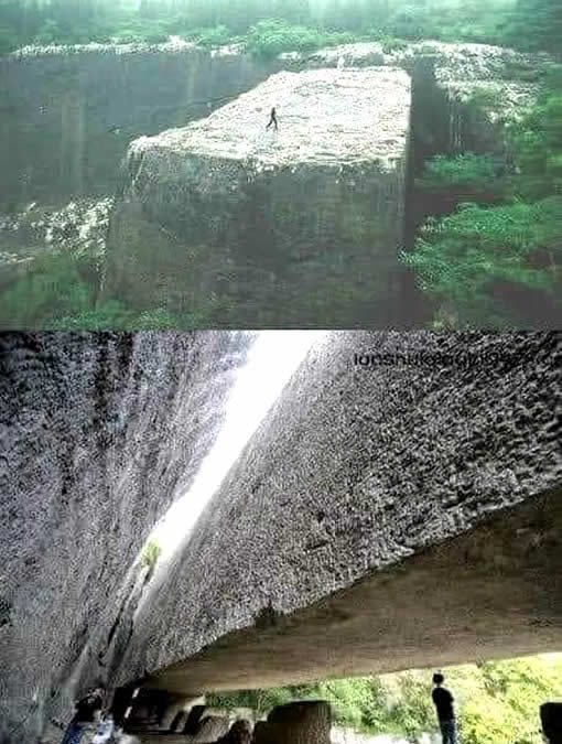 Bloques megalíticos de la cantera de Yangshan en China