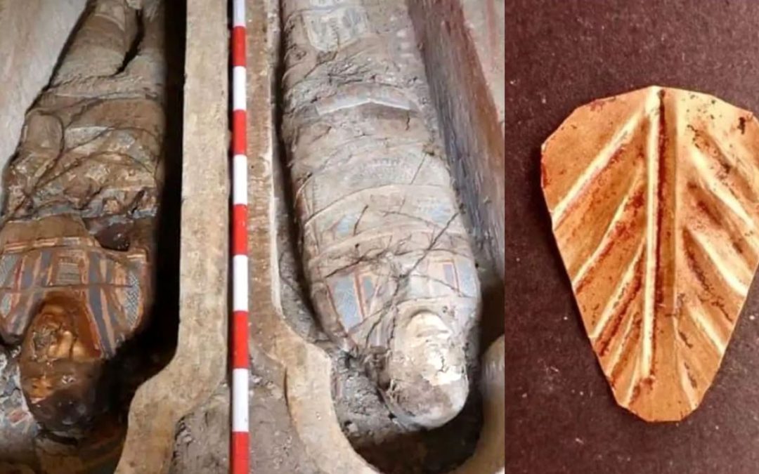 Arqueólogos desentierran decenas de momias egipcias y dos de ellas tienen lenguas doradas