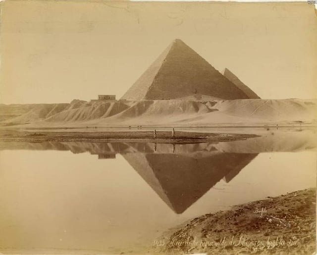 La antigua Gran Pirámide de Egipto, como se veía en 1880