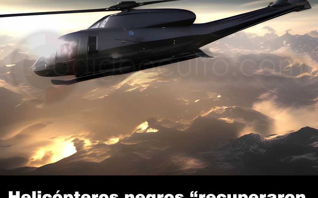 Helicópteros negros recuperaron un OVNI en Alaska, revela periodista