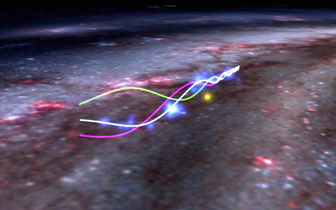 Una misteriosa estructura ondulatoria con forma de serpiente se desliza en nuestra galaxia