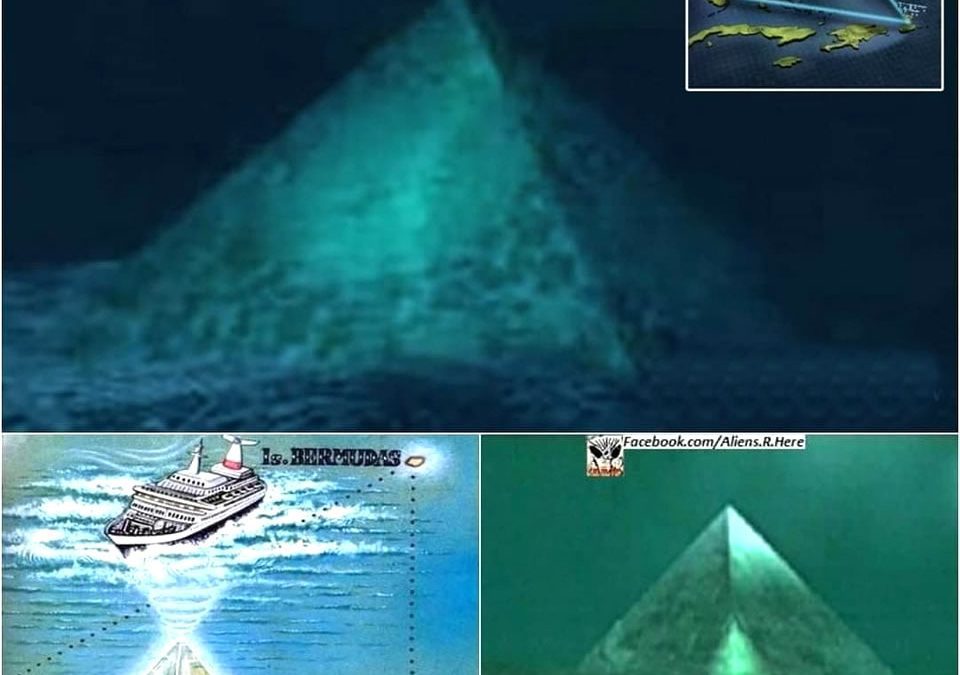 Descubrimiento de dos pirámides de cristal gigantes en el fondo del triángulo de las Bermudas
