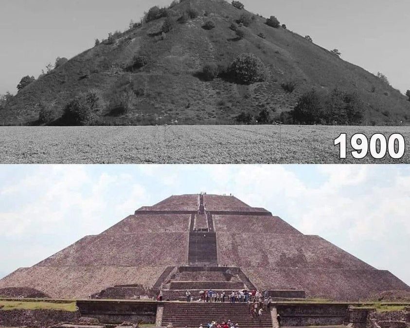 Así se veía Teotihuacán antes de ser descubierta