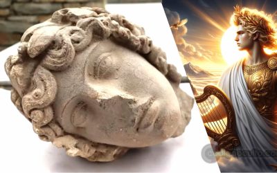 Desentierran cabeza de mármol del dios Apolo de al menos 1.800 años en Grecia